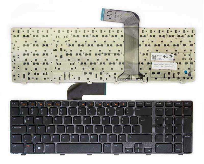 Клавиатура PowerPlant для ноутбука Dell Inspiron 17R, Vostro 3750, XPS 17 черный, черный фрейм (KB310326)