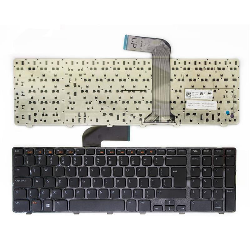 Клавіатура PowerPlant для ноутбука Dell Inspiron 17R, Vostro 3750, XPS 17 чорний, чорний фрейм (KB310326)