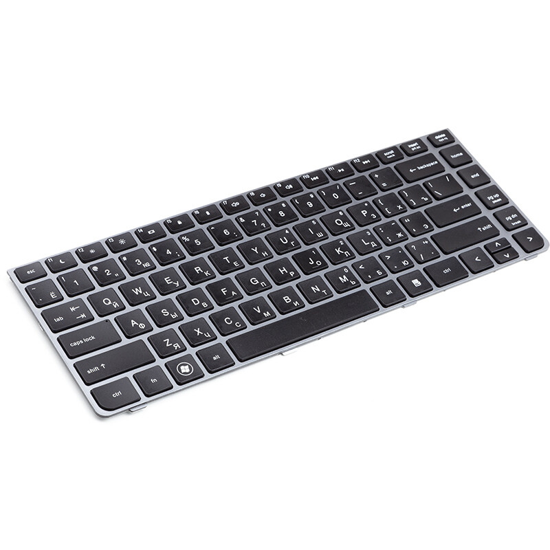 Клавіатура PowerPlant для ноутбука HP ProBook 4330S, 4435S чорний, сірий фрейм (KB310748)