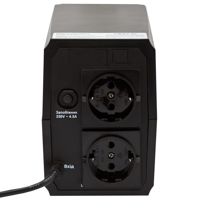 ИБП LogicPower LPM-525VA-P, Lin.int., AVR, 2 x евро, пластик