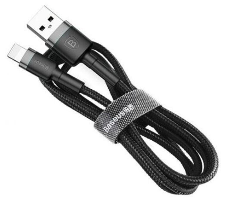 Кабель Baseus Cafule USB-Lightning, 1м Black-Grey (CALKLF-BG1)