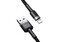 Фото - Кабель Baseus Cafule USB-Lightning, 2м Grey-Black (CALKLF-CG1) | click.ua