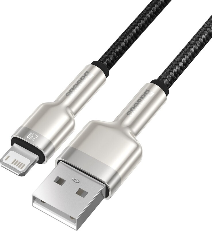 Кабель Baseus Cafule Metal USB-Lightning, 1м Black (CALJK-A01)