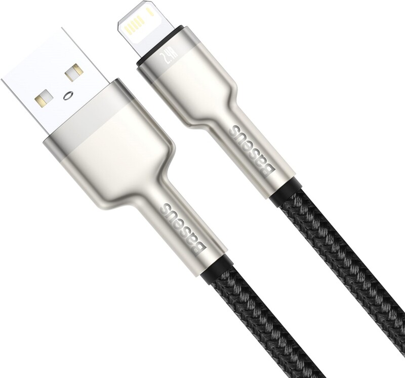 Кабель Baseus Cafule Metal USB-Lightning, 1м Black (CALJK-A01)