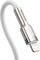 Фото - Кабель Baseus Cafule Metal USB-C-Lightning, 2м White (CATLJK-B02) | click.ua