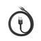 Фото - Кабель Baseus Cafule USB-USB-C, 2A, 3м Gray/Black (CATKLF-UG1) | click.ua