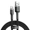 Фото - Кабель Baseus Cafule USB-USB-C, 2A, 3м Gray/Black (CATKLF-UG1) | click.ua