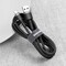 Фото - Кабель Baseus Cafule USB-USB-C, 2A, 3м Gray/Black (CATKLF-UG1) | click.ua