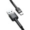 Фото - Кабель Baseus Cafule USB-USB-C, 2A, 3м Gray/Black (CATKLF-UG1) | click.ua