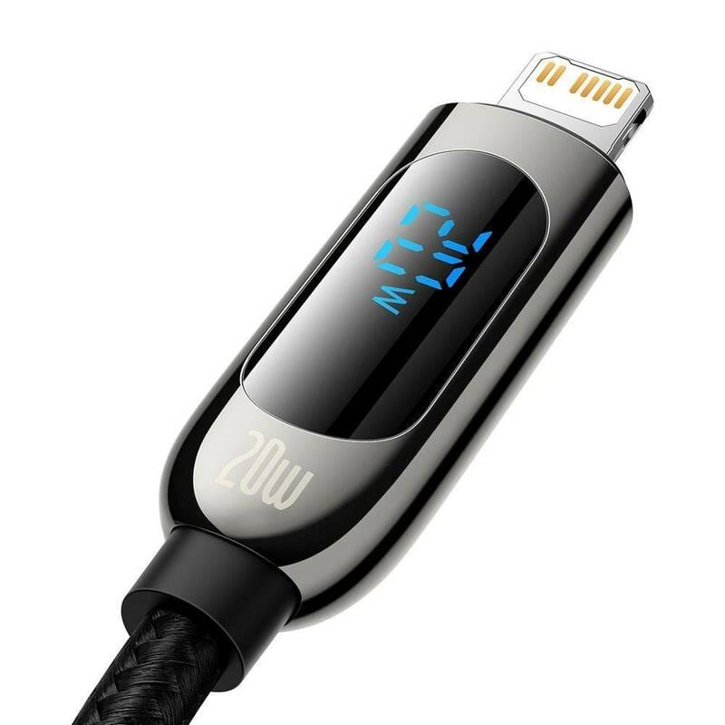 Кабель Baseus Display Fast Charging USB-C-Lightning, 20W, 2м Black (CATLSK-A01)