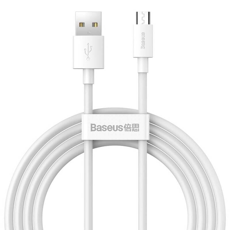 Кабель Baseus Simple Wisdom USB - micro USB (M/M), 1.5 м, White (TZCAMZJ-02)