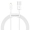 Фото - Кабель Baseus Superior Fast Charging USB-Lightning, 1.5м White (CALYS-B02) | click.ua