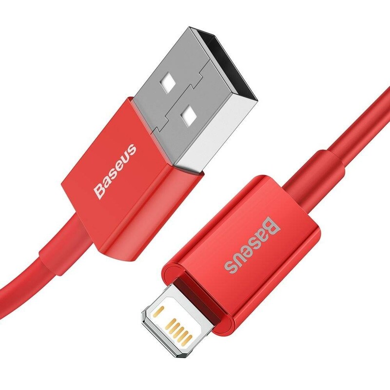 Кабель Baseus Superior Fast Charging USB-Lightning, 1м Red (CALYS-A09)