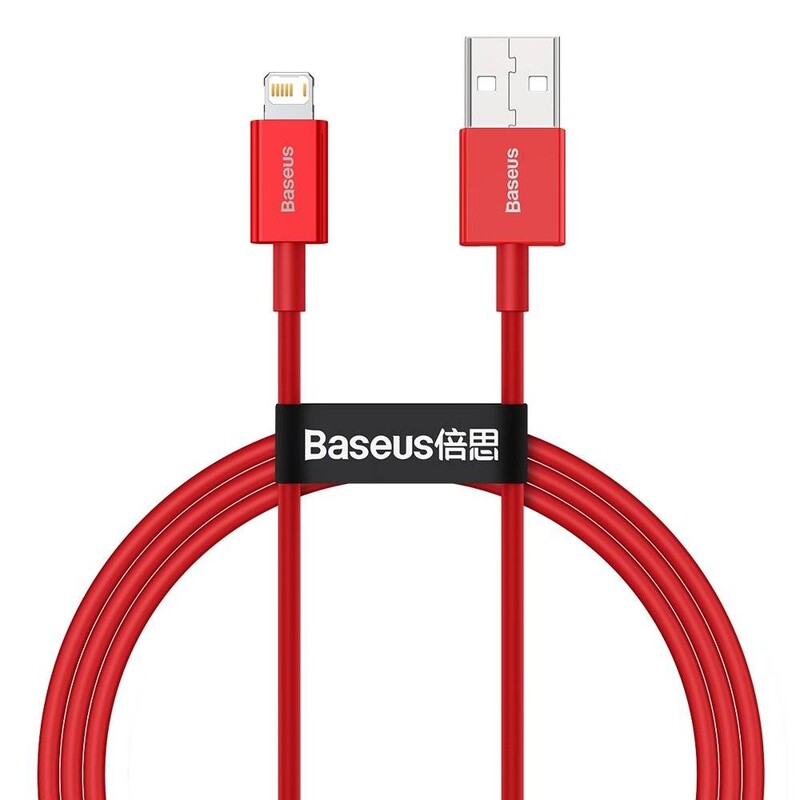 Кабель Baseus Superior Fast Charging USB-Lightning, 1м Red (CALYS-A09)