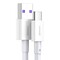 Фото - Кабель Baseus Superior Fast Charging USB - USB Type-C (M/M), 2 м, White (CATYS-A02) | click.ua