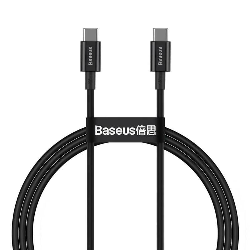 Кабель Baseus Superior Fast Charging USB-C-USB-C, 2м Black (CATYS-C01)