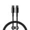 Фото - Кабель Baseus Tungsten Gold USB-C-USB-C, 2м Black (CATWJ-A01) | click.ua