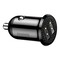 Фото - Автомобильное зарядное устройство Baseus Grain Pro (2USB, 4.8A) Black (CCALLP-01) | click.ua