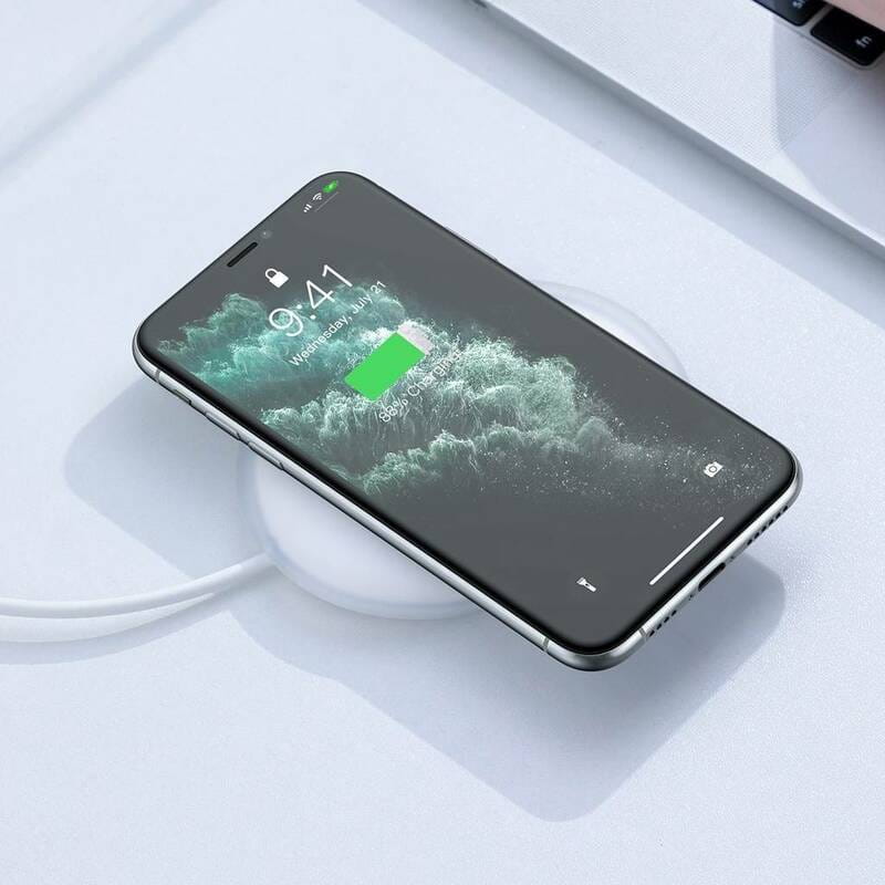 Беспроводное зарядное устройство Baseus Jelly 15W White (WXGD-02)