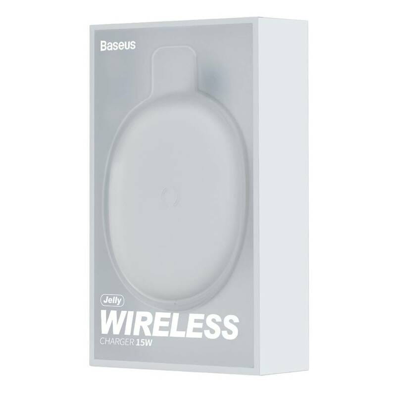 Беспроводное зарядное устройство Baseus Jelly 15W White (WXGD-02)
