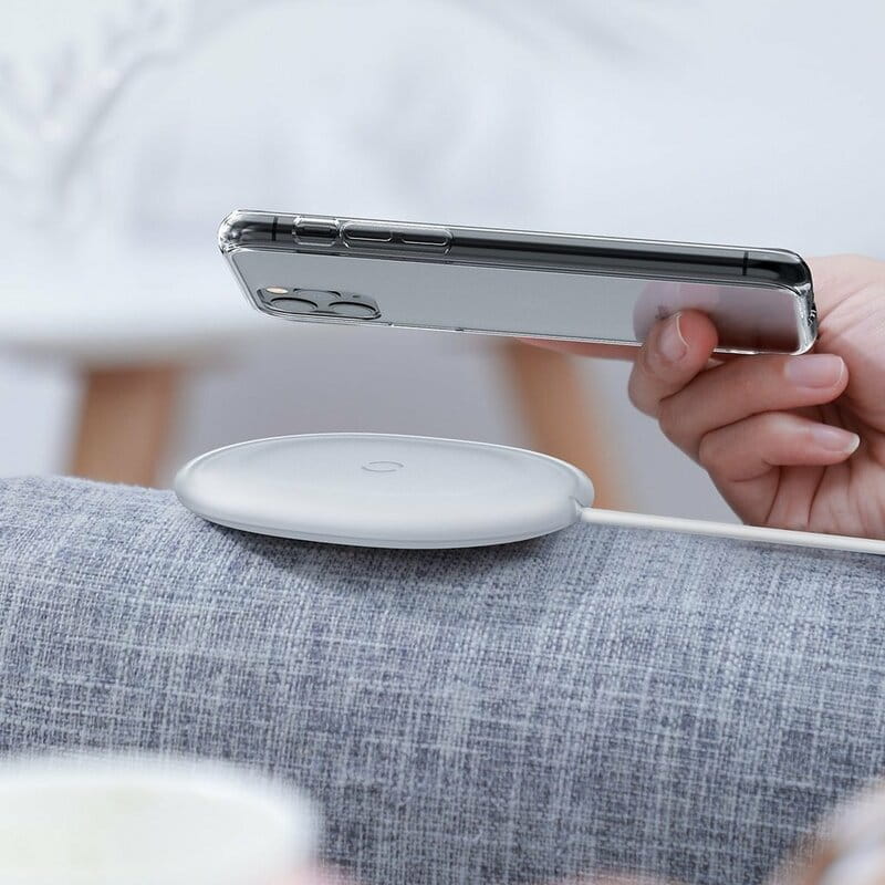 Беспроводное зарядное устройство Baseus Jelly 15W White (WXGD-02)