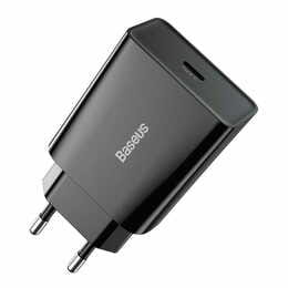 Мережевий зарядний пристрій Baseus Speed Mini PD Charger (1USB-C) 20W Black (CCFS-SN01)
