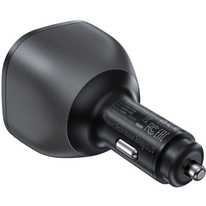 Автомобильное зарядное устройство Acefast B14 (2xUSB-C + USB-A) 165W Black (6974316282938)