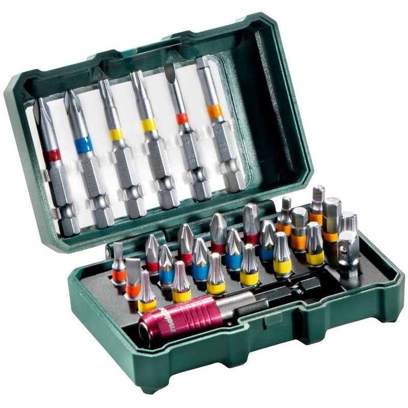 Набір біт Metabo BitBox 1/4, SL,PH,PZ,H,T, 25 мм, 50 мм, 29шт (626710000)
