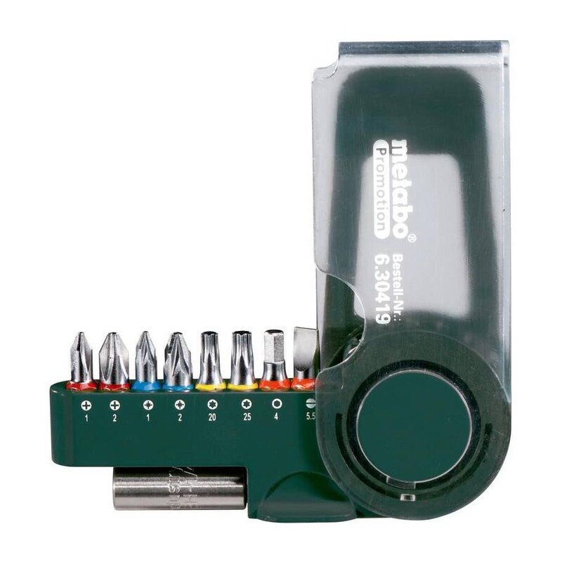 Набір біт Metabo Promotion 1/4, SL,PH,PZ,H,T, 25 мм, 9шт (630419000)