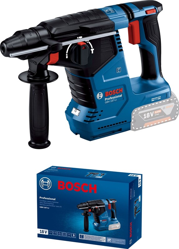 Перфоратор Bosch Professional GBH 187-LI SDS-Plus (0.611.923.020) без АКБ та ЗП