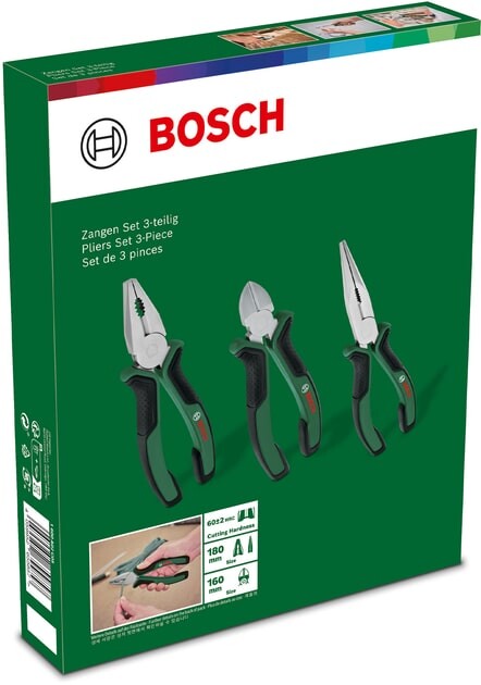 Плоскогубці Bosch 3 шт. (1.600.A02.C0S)
