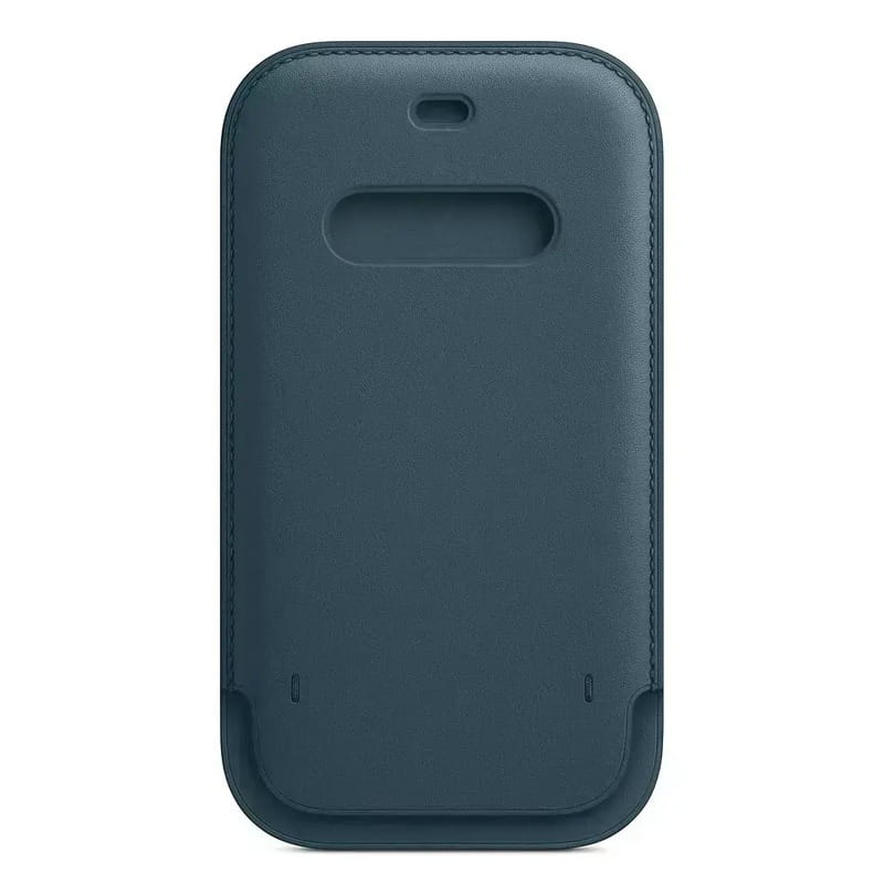 Чохол на руку Apple Leather Sleeve with MagSafe для Apple iPhone 12/12 Pro Baltic Blue (MHYD3)