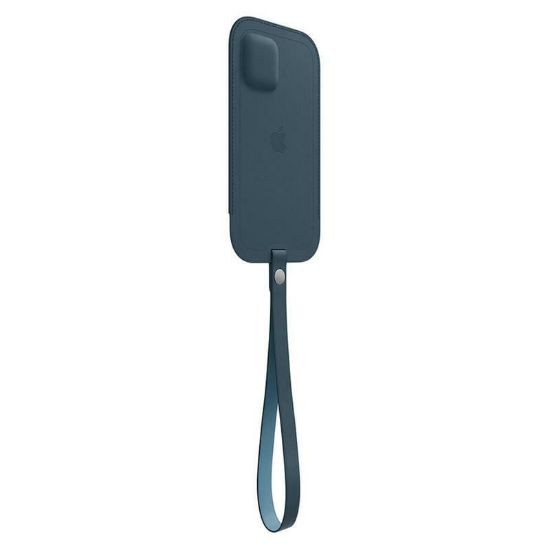 Чохол на руку Apple Leather Sleeve with MagSafe для Apple iPhone 12/12 Pro Baltic Blue (MHYD3)