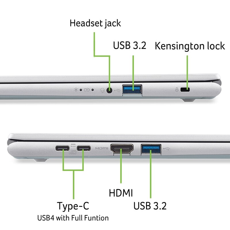 Ноутбук Acer Aspire Go 15 AG15-72P-56WZ (NX.JSVEU.011) Silver