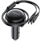 Фото - Автомобільний зарядний пристрій Acefast B13 (2xUSB-C+USB-A) + кабель USB Type-C 2in1, 53W Black (6974316282921) | click.ua