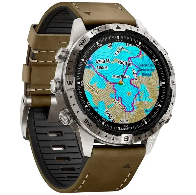 Смарт-часы Garmin Marq Adventurer Gen 2 Silver/Brown (010-03393-31)