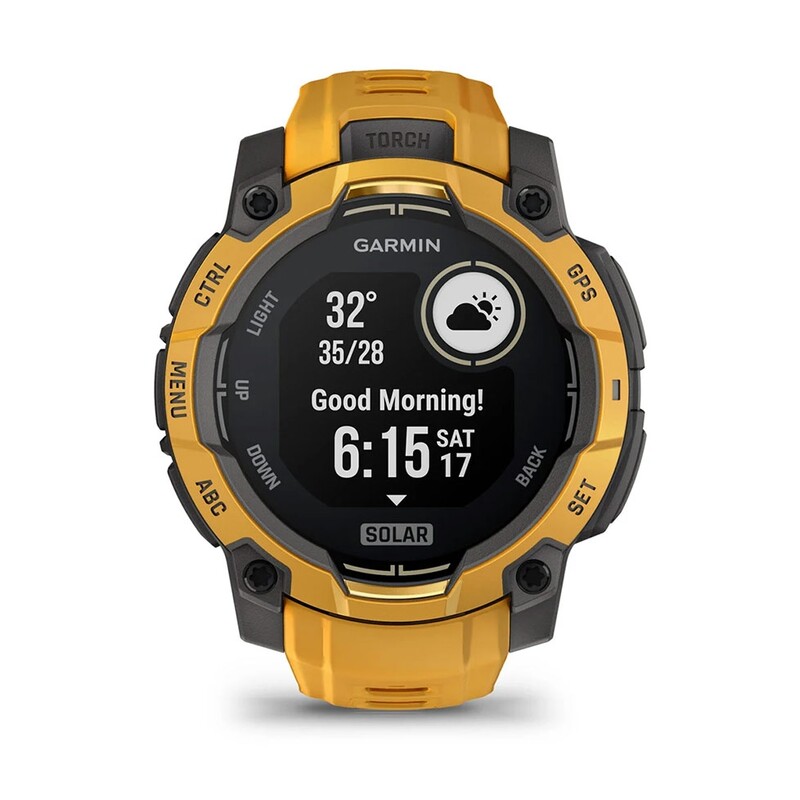 Смарт-годинник Garmin Instinct 3 Sunburst/Gray (010-02934-02)