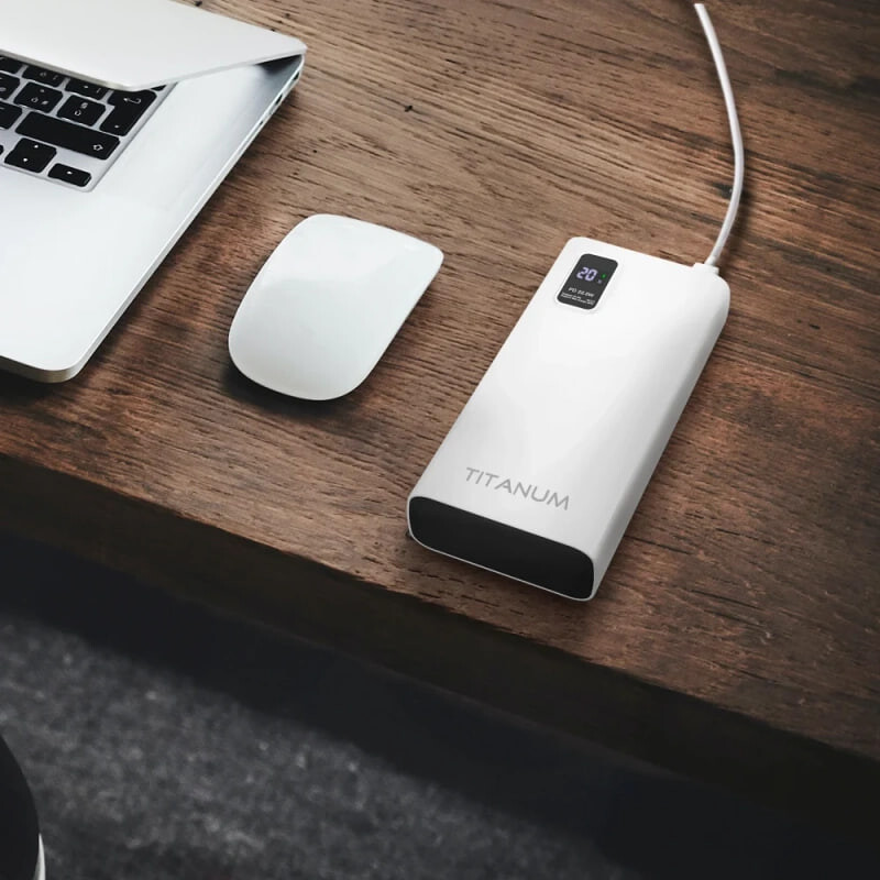 Универсальная мобильная батарея Titanum 727S 20000mAh, 22.5W White