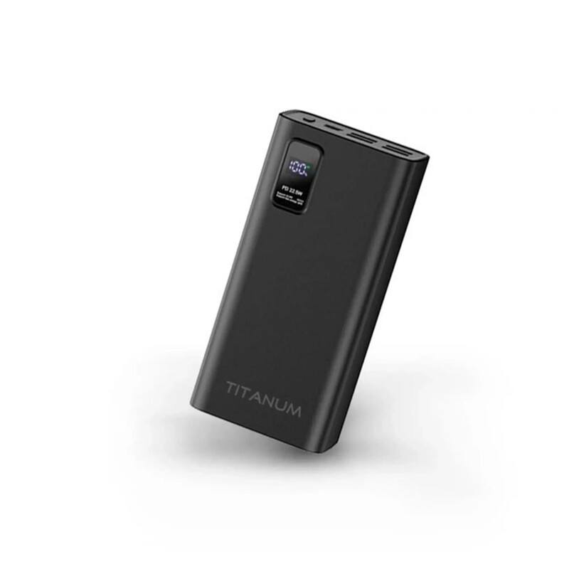 Универсальная мобильная батарея Titanum 728S 30000mAh, 22.5W Black