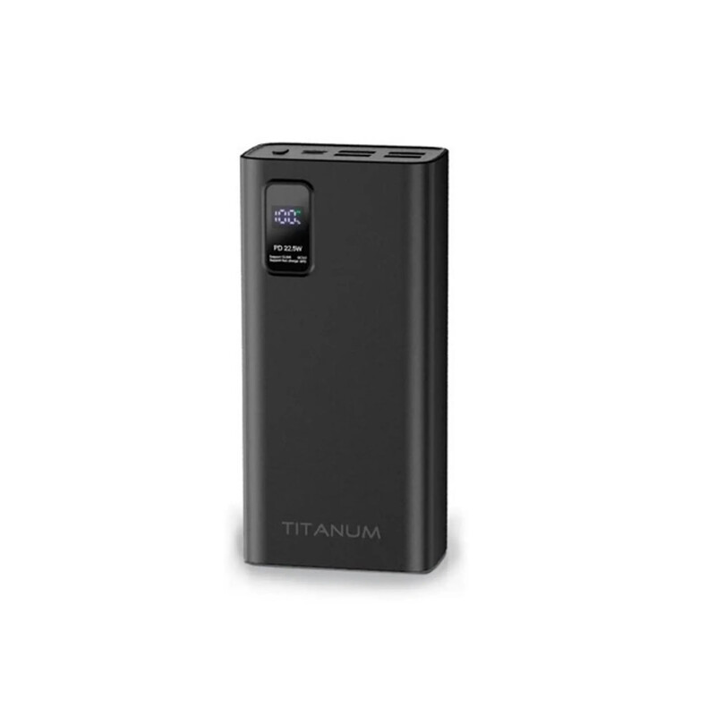 Универсальная мобильная батарея Titanum 728S 30000mAh, 22.5W Black
