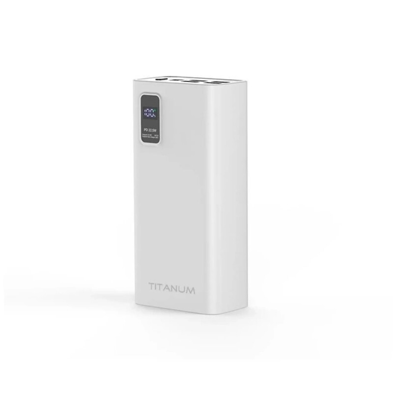 Универсальная мобильная батарея Titanum 728S 30000mAh, 22.5W White