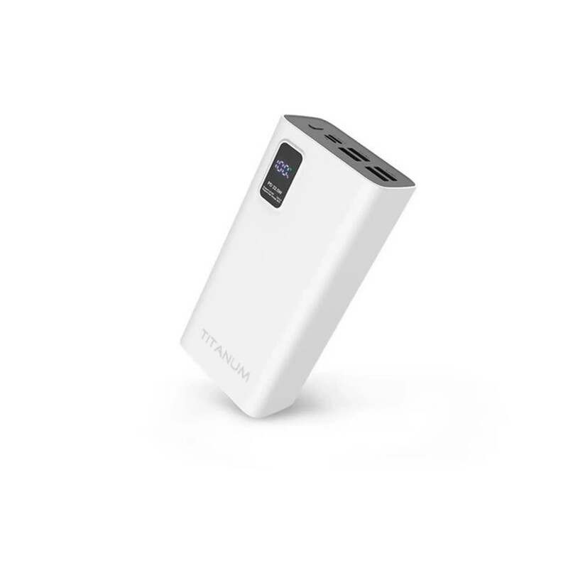 Универсальная мобильная батарея Titanum 728S 30000mAh, 22.5W White