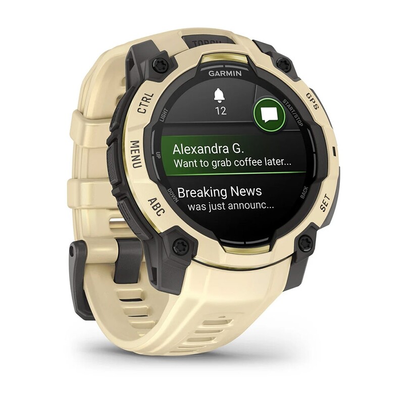 Смарт-годинник Garmin Instinct 3 Citrine/Gray (010-02936-02)