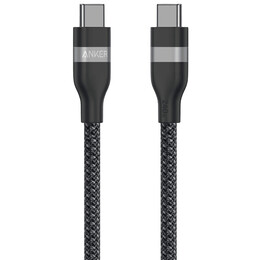 Кабель Anker Upcycled-Braided USB Type-C - USB Type-C (M/M), 240W, 1.8 м, Black (A82E2H12)