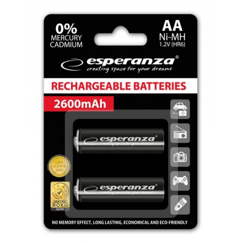 Аккумулятор Esperanza EZA105 AA Ni-MH 2600 mAh 2шт