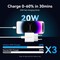 Фото - Сетевое зарядное устройство Vention G17W0 20W USB-C White + кабель Lightning (G17W0-EU) | click.ua