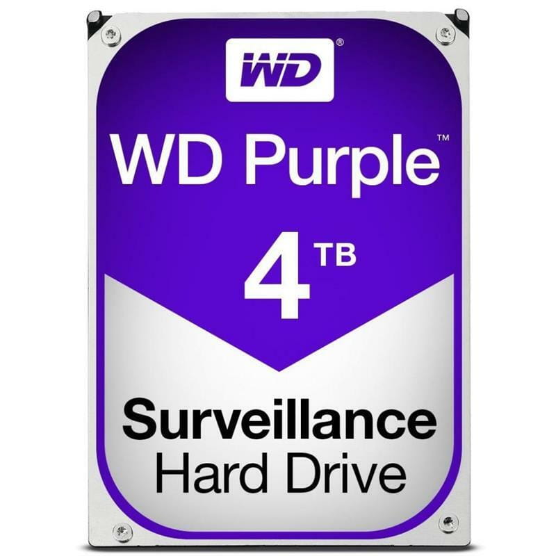 Накопитель HDD SATA 4.0TB WD Purple 5400rpm 64MB (WD40PURZ)