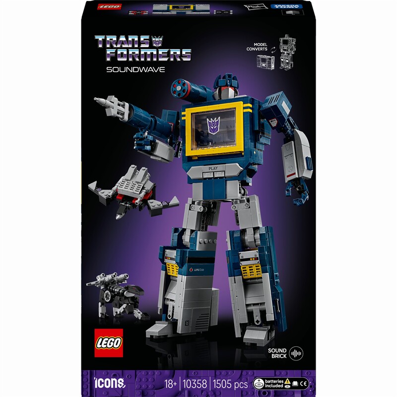 Конструктор LEGO Icons Transformers: Саундвейв (10358)