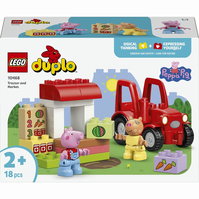Конструктор LEGO Duplo Peppa Pig Трактор и рынок (10468)