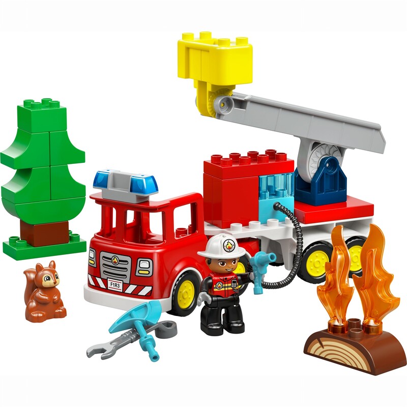 Конструктор LEGO Duplo Town Пожарная машина со шлангом и пожарным (10473)
